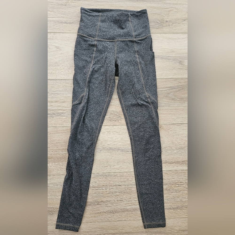 Athleta Women's High-Waisted Charcoal Leggings Size XXS